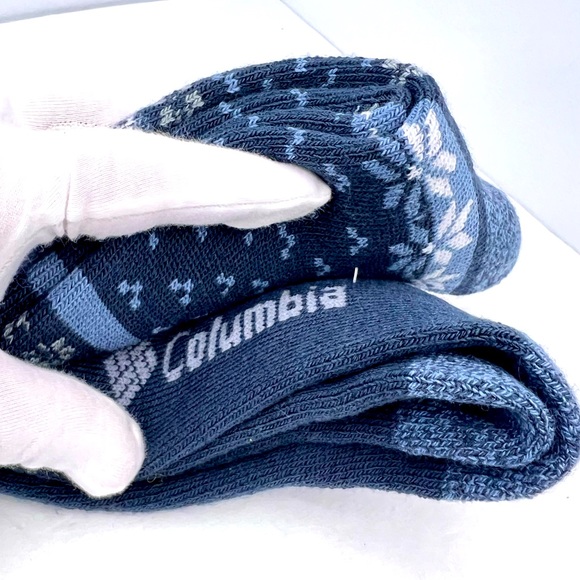 COLUMBIA,2 PAIRS IF WARM SOCKS, FLEECE LINED, CHARCOAL COLOR, ACRYLIC, SIZE 6-12 - Picture 10 of 10